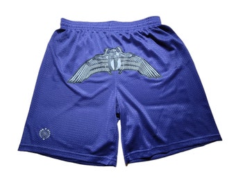 Basketball Shorts - Scarab (on Purple)