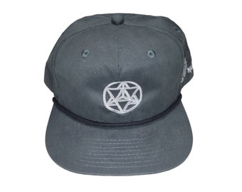 Snapback Flat-Brim Hat - Star Tetrahedron - One Of A Kind