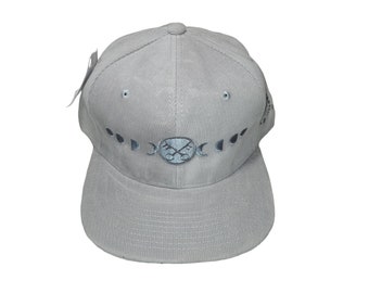 Snapback Flat-Brim Hat - Moon Phases - One Of A Kind