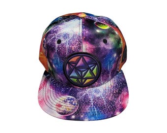 Snapback Flat-Brim Hat - Star Tetrahedron