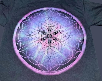 T-Shirt - Alluni Reverse Tie-Dye (on Black)
