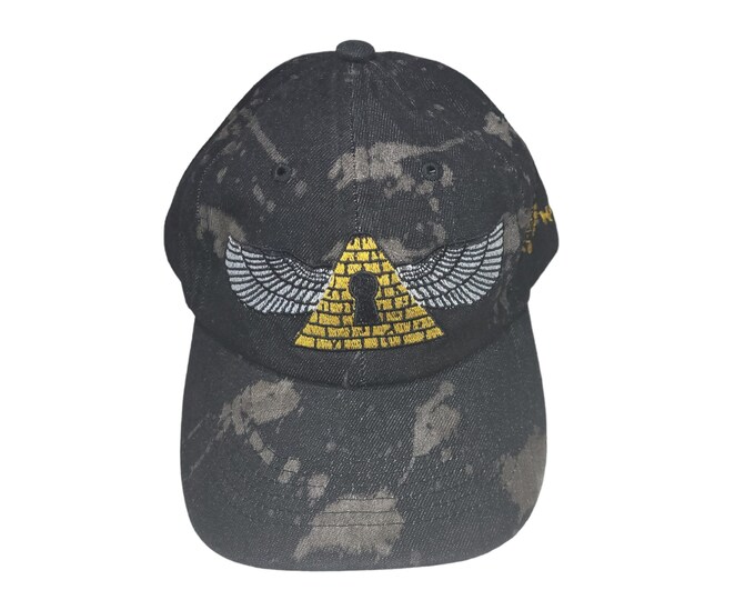 Buckle-back Bent-Brim Hat - Flying Pyramid - One Of A Kind