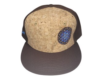 Snapback Flat-Brim Hat - Flower of Life - One Of A Kind