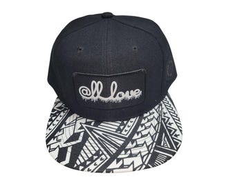 Snapback Flat-Brim Hat - @ll Love