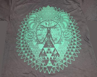 T-Shirt - Fractal of Self (on Brown)