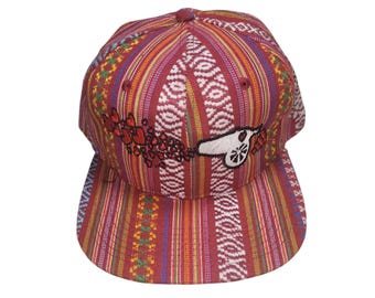 Snapback Flat-Brim Hat - Love Cannon - One Of A Kind