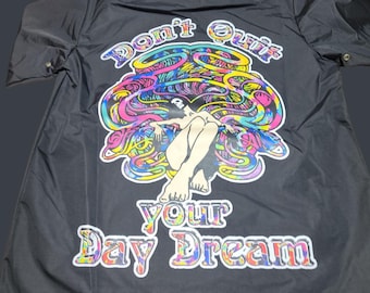 Water-Resistant Hooded Windbreaker - Don't Quit Your Daydream - Size XL (Men)