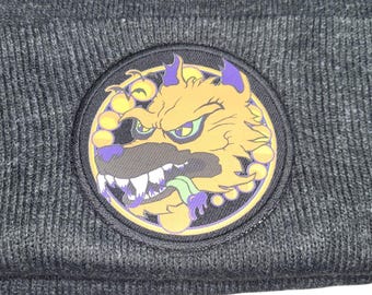 Sock Hat - WereWolfie (on Charcoal)