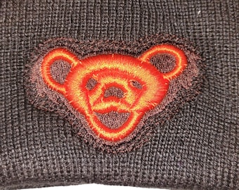 Sock Hat - Jerry Bear (on Brown)