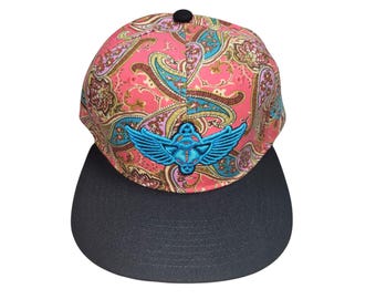 Snapback Flat-Brim Hat - Scarab - One Of A Kind
