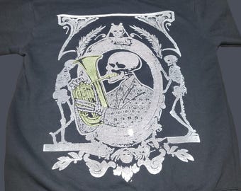 Zip-Up Hoodie - Skeleton Funk - Size L (Men)