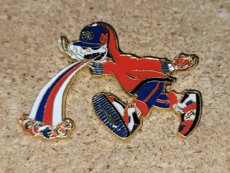 Pin Too Much Too Fast Red/White/Blue/Gold image 6