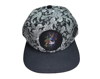 Snapback Flat-Brim Hat - Ice Cream Skull