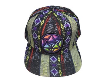 Snapback Flat-Brim Hat - Star Tetrahedron