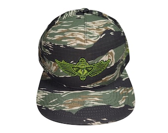 Snapback Flat-Brim Hat - Scarab - One Of A Kind
