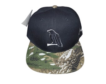 Snapback Flat-Brim Hat - Ol' Crow - One Of A Kind