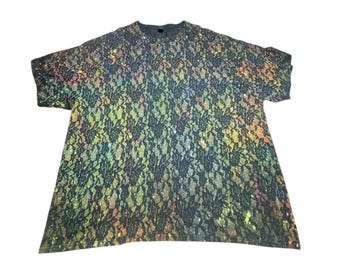 T-Shirt - Cosmic Roses 2 (Tie-Dye/Black)