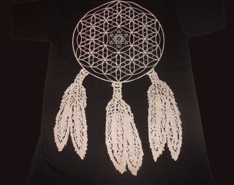 T-Shirt - Dreamcatcher (on Black, Army or Sand)
