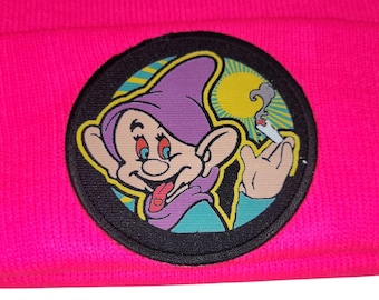 Sock Hat - Dopeish (on Safety Pink)