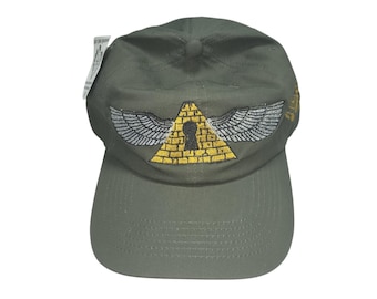 Strapback Dad Hat - Flying Pyramid - One Of A Kind