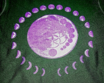 Pullover Hoodie (Heavyweight) - Moon Cycles - Size XL (Men)
