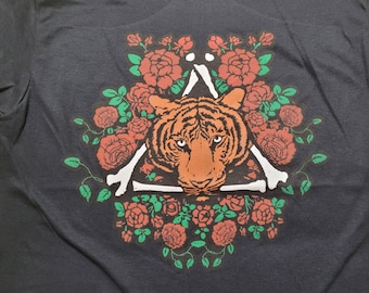 T-Shirt - Tiger Rose (on Black)