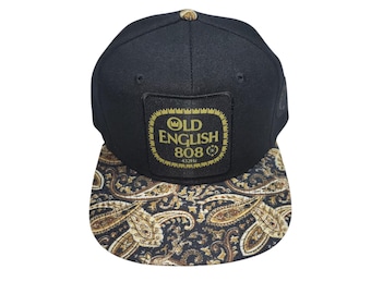 Snapback Flat-Brim Hat - Old English 808