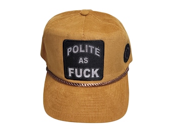 Snapback Bent-Brim Hat - Polite As F*ck