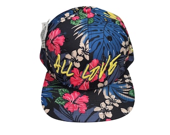 Snapback Flat-Brim Hat - All Love (One-of-a-kind)