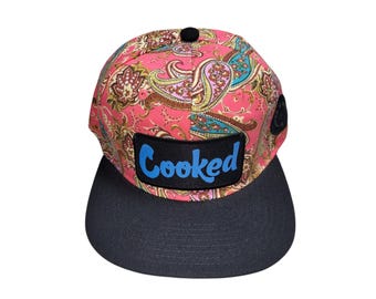 Snapback Flat-Brim Hat - Cooked