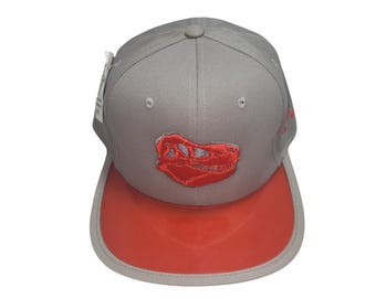 Snapback Flat-Brim Hat - Dino Skull - One Of A Kind