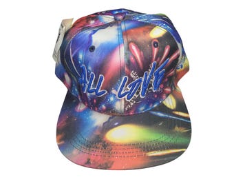 Snapback Flat-Brim Hat - All Love (One-of-a-kind)