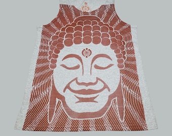 Men's Tank Top - Optical Buddha (on Gray)