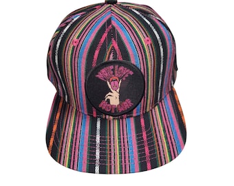 Snapback Flat-Brim Hat - Make Love Not War