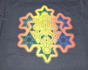 T-Shirt - Merkaba Fractal (on Black)