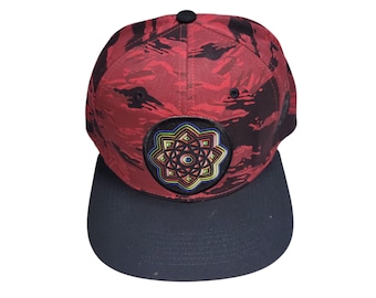 Snapback Flat-Brim Hat  - Spiral De Ocho