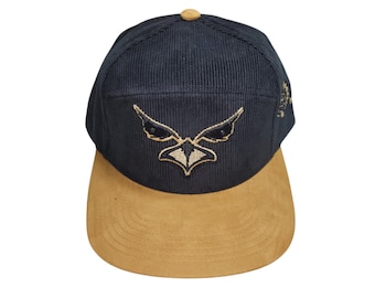 Snapback Flat-Brim Hat - Owl Eyes - One Of A Kind