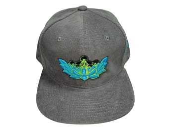 Snapback Flat-Brim Hat - Metatron's Lotus - One Of A Kind