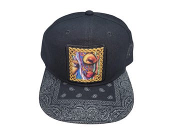 Snapback Flat-Brim Hat - Coogi Ski Mask