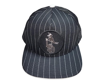 Snapback Flat-Brim Hat - Crow Logo