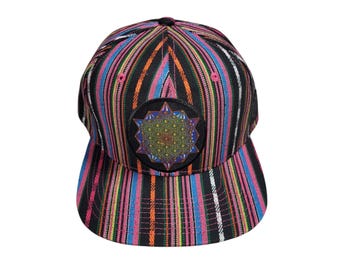 Snapback Flat-Brim Hat - 64-Sided Star Tetrahedron
