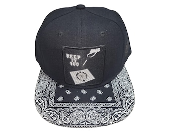 Snapback Flat-Brim Hat - Keep It 100