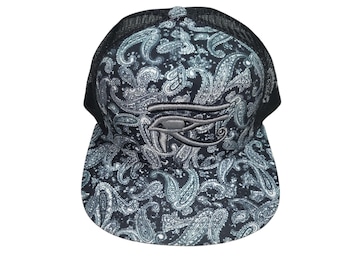 Snapback Flat-Brim Hat - 3D Eye of Horus - One Of A Kind
