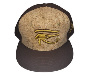 Snapback Flat-Brim Hat - 3D Eye of Horus - One Of A Kind