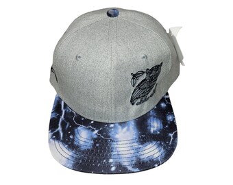 Snapback Flat-Brim Hat - Perched - One Of A Kind