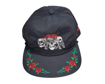 Snapback Flat-Brim Hat - No Evil - One Of A Kind