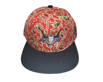 Snapback Flat-Brim Hat - The Buffalo - One Of A Kind