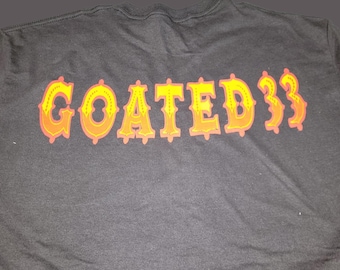 T-Shirt - GOATED33 (on Brown)