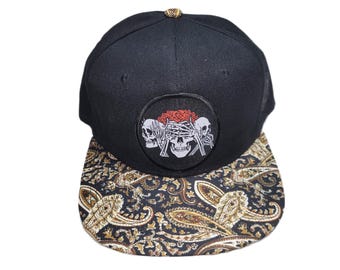Snapback Flat-Brim Hat - No Evil
