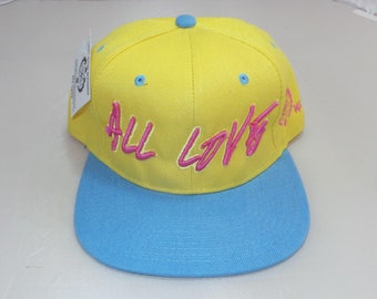 Snapback Flat-Brim Hat - All Love (One-of-a-kind)